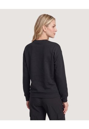 Buzo Stitch Nani Cuello Redondo  Para Mujer Negro Ostu