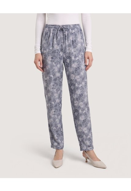 Jogger Con Bolsillos  Para Mujer Gris Ostu