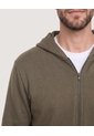 Buzo Zipper Unicolor  Para Hombre Verde Ostu de Ostu