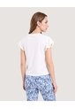 Camiseta Boleros Souvenir  Para Mujer Crema Ostu de Ostu
