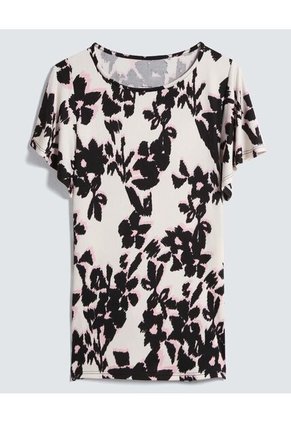 Camiseta Para Mujer Manga Corta Color Negro Marca Ostu #40092121