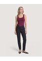 Pantalon Basico Tipo Chino  Para Mujer Negro Ostu de Ostu