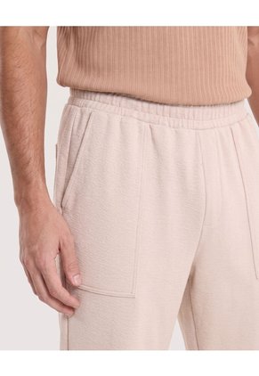 Jogger Straight Para Hombre Beige Ostu