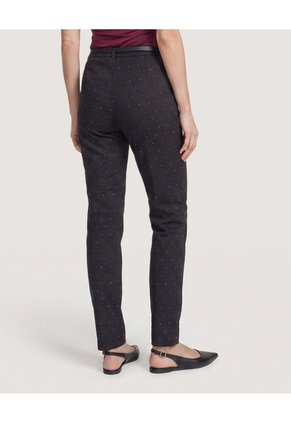 Pantalon Basico Tipo Chino  Para Mujer Negro Ostu