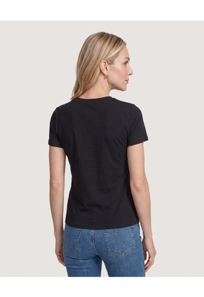 Camiseta Live Fast Screen Cruela Para Mujer Negro Ostu