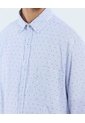 Camisa Para Hombre Manga Larga Con Bolsillo Cuello Button D Color Blanco Marca Ostu #60010806 de Ostu