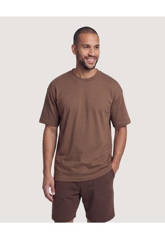 Camiseta Jacquard Essential  Para Hombre Café Ostu Ostu