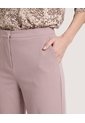Pantalón Recto De Tiro Alto  Para Mujer Café Ostu de Ostu