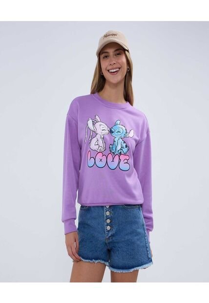 Buzo Disney Stitch And Angel  Para Mujer #40060395 Ostu