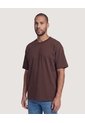 Camiseta Bordado Minimalista  Para Hombre Café Ostu de Ostu