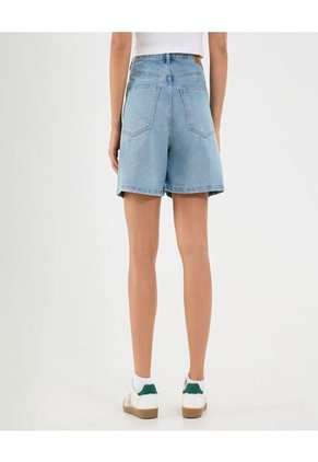 Bermuda Para Mujer Wide-Leg Color Azul Marca Ostu #40100103