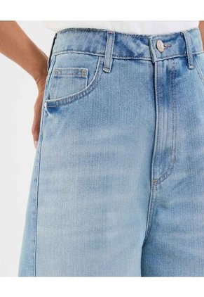 Bermuda Para Mujer Wide-Leg Color Azul Marca Ostu #40100103