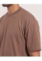 Camiseta Jacquard Essential  Para Hombre Café Ostu de Ostu