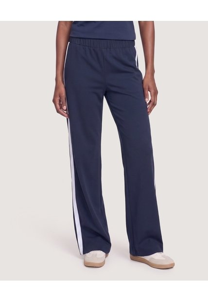 Pantalón Bota Amplia  Para Mujer Azul Ostu