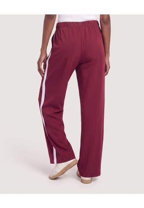 Pantalón Deportivo Bota Amplia  Para Mujer Vino Ostu