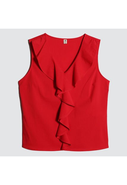 Blusa Mujer Ostu M/S Rojo Algodón 40120971-30165