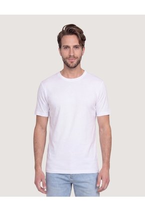 Camiseta Oversize Texturizada Para Hombre Blanco Ostu