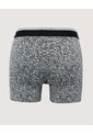 Boxer Corto Hojas Abstractas  Para Hombre Gris Ostu de Ostu