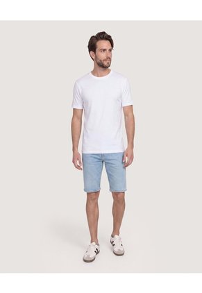 Camiseta Oversize Texturizada Para Hombre Blanco Ostu