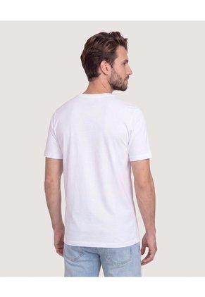 Camiseta Oversize Texturizada Para Hombre Blanco Ostu
