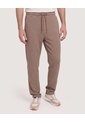 Pantalón Jogger Texturizado  Para Hombre Café Ostu de Ostu
