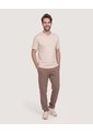 Pantalón Jogger Texturizado  Para Hombre Café Ostu de Ostu