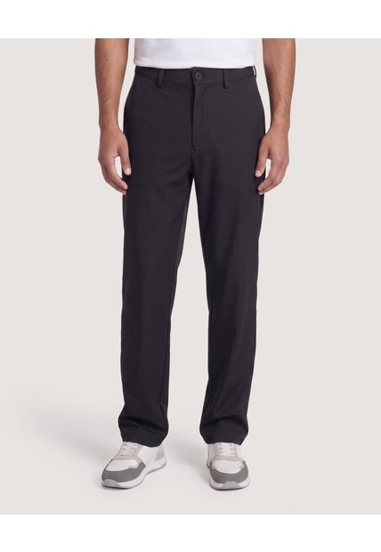 Pantalón Formal Regular  Para Hombre Negro Ostu