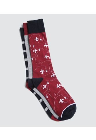 Medias Para Hombre Caña Larga Color Pack X Marca Ostu #60980200 Ostu