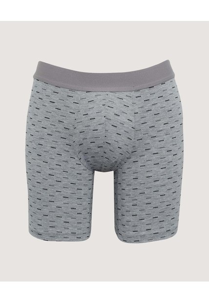 Boxer Medio Estampado  Para Hombre Gris Ostu
