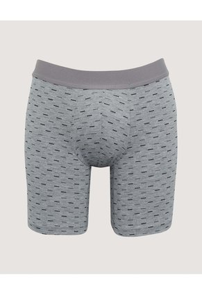 Boxer Medio Estampado Para Hombre Gris Ostu