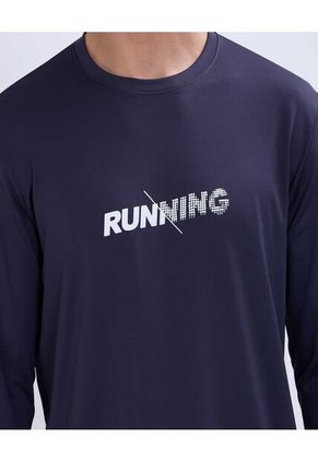 Camiseta Para Hombre Manga Larga Color Azul Oscuro Marca Ostu #60091498