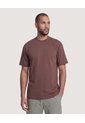 Camiseta Estampado Posterior  Para Hombre Café Ostu de Ostu