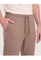 Pantalón Jogger Texturizado  Para Hombre Café Ostu de Ostu