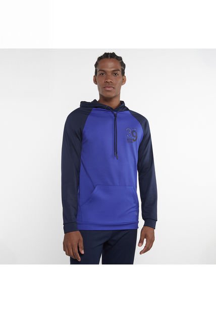 Buzo Para Hombre Hoodie Color Azul  Marca Ostu #60060203