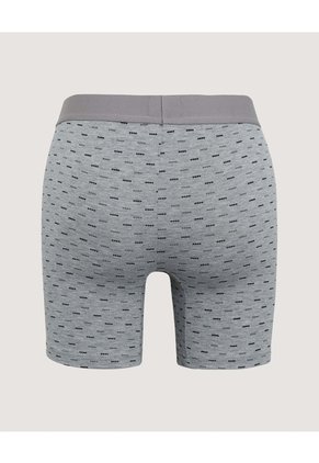 Boxer Medio Estampado Para Hombre Gris Ostu