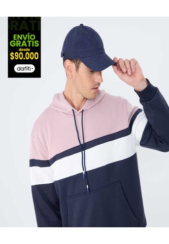 Buzo Para Hombre Hoodie Color Rosa Marca Ostu #60060464 Ostu