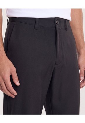 Pantalón Formal Regular Para Hombre Negro Ostu