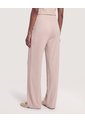 Pantalón Ancho Con Pretina Elástica  Para Mujer Beige Ostu de Ostu