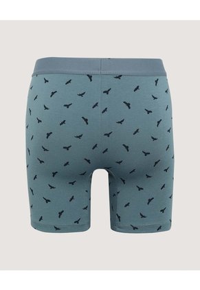 Boxer Medio Estampado  Para Hombre Verde Ostu