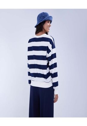 Buzo Para Mujer Cuello Redondo Color Azul  Marca Ostu #40060354