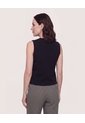 Chaleco Punto Buttons  Para Mujer Negro Ostu de Ostu