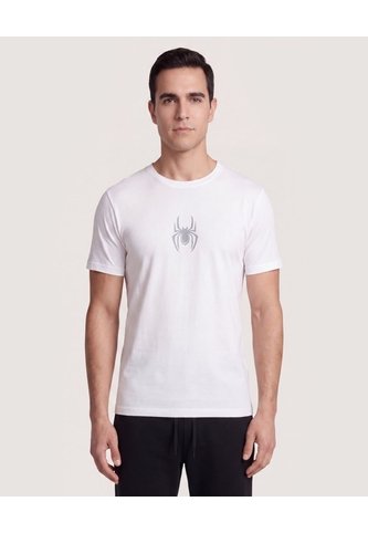 Camiseta Spider-Man Sketch  Para Hombre Crema Ostu Ostu