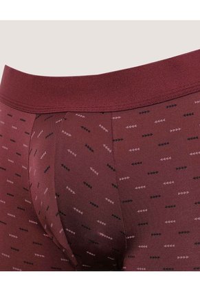 Boxer Medio Estampado Para Hombre Vino Ostu