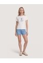 Short Relax Denim Desflecado  Para Mujer Azul Ostu de Ostu