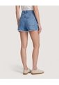 Short Relax Denim Desflecado  Para Mujer Azul Ostu de Ostu