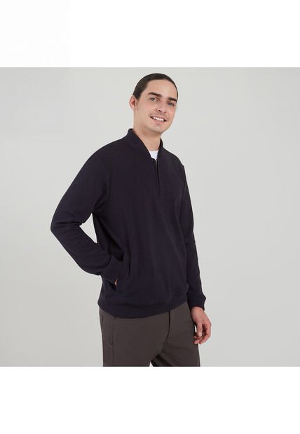 Buzo Para Hombre Bomber Color Azul  Marca Ostu #60060305
