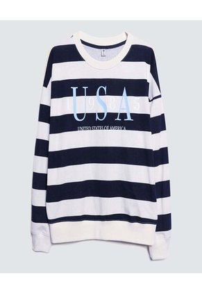 Buzo Para Mujer Cuello Redondo Color Azul  Marca Ostu #40060354