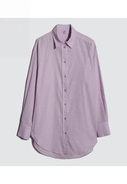 Camisa Para Mujer Manga Larga Color Morado Marca Ostu #40010215