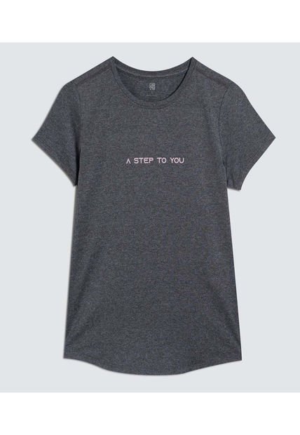 Camiseta Para Mujer Manga Corta Color Negro Marca Ostu #40092277