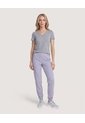 Pantalón Cargo Con Bolsillos Zipper  Para Mujer Gris Ostu de Ostu